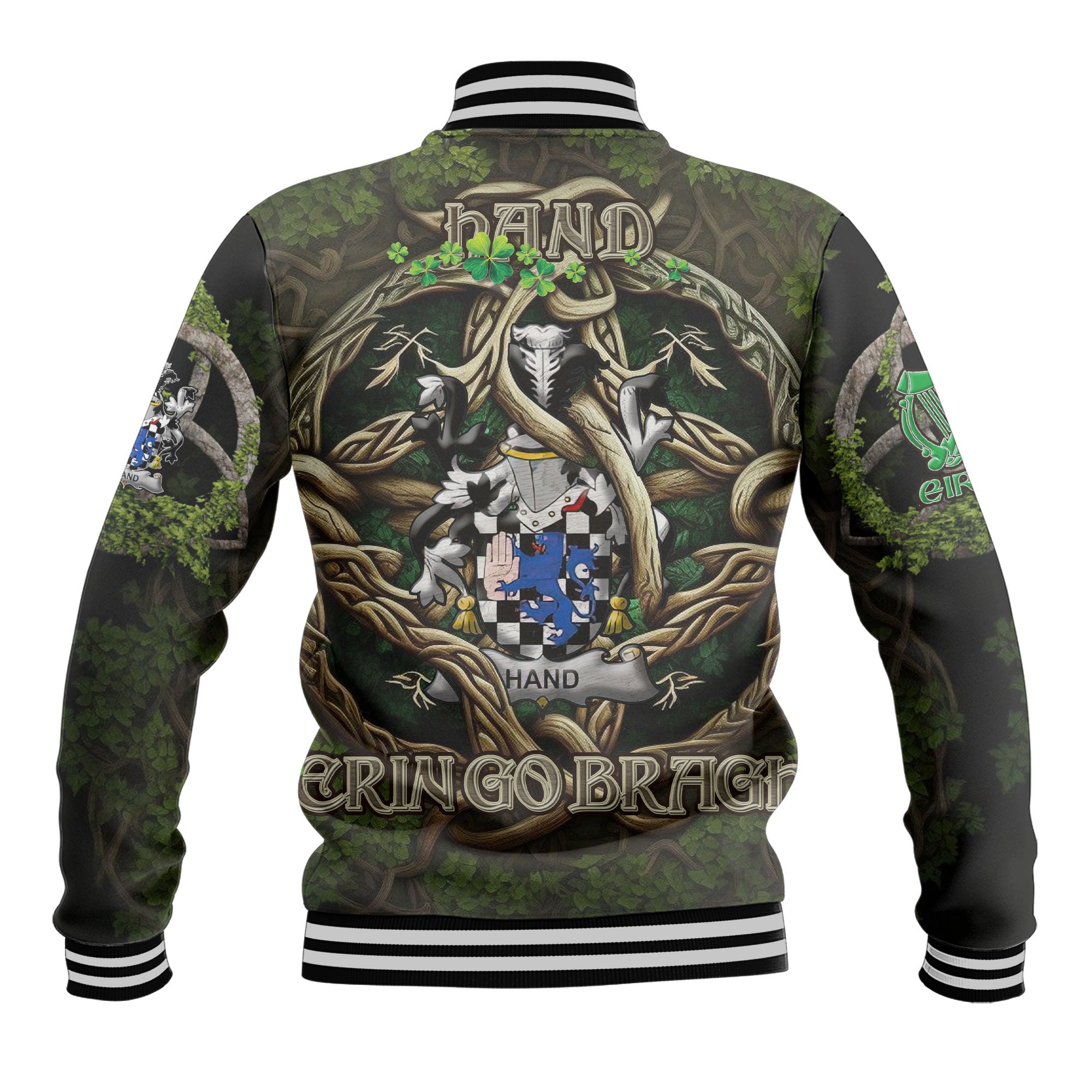 Hand or McClave Baseball Jackets Ireland Is My Root Style