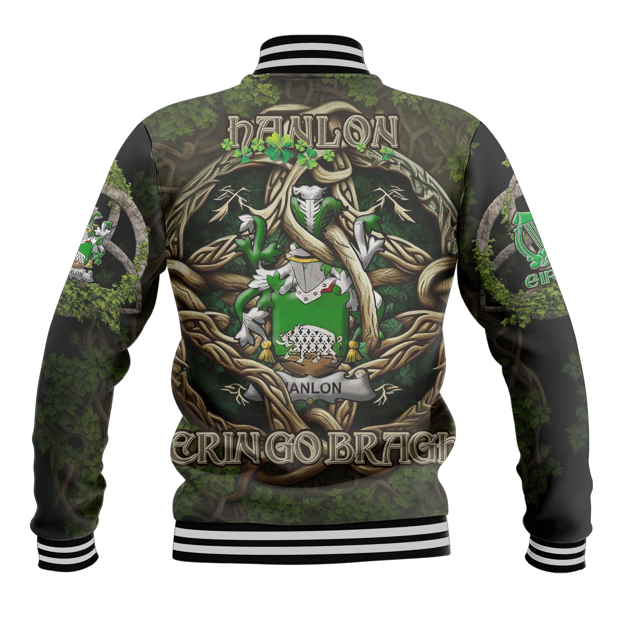 Hanlon or O Hanlon Baseball Jackets Ireland Is My Root Style