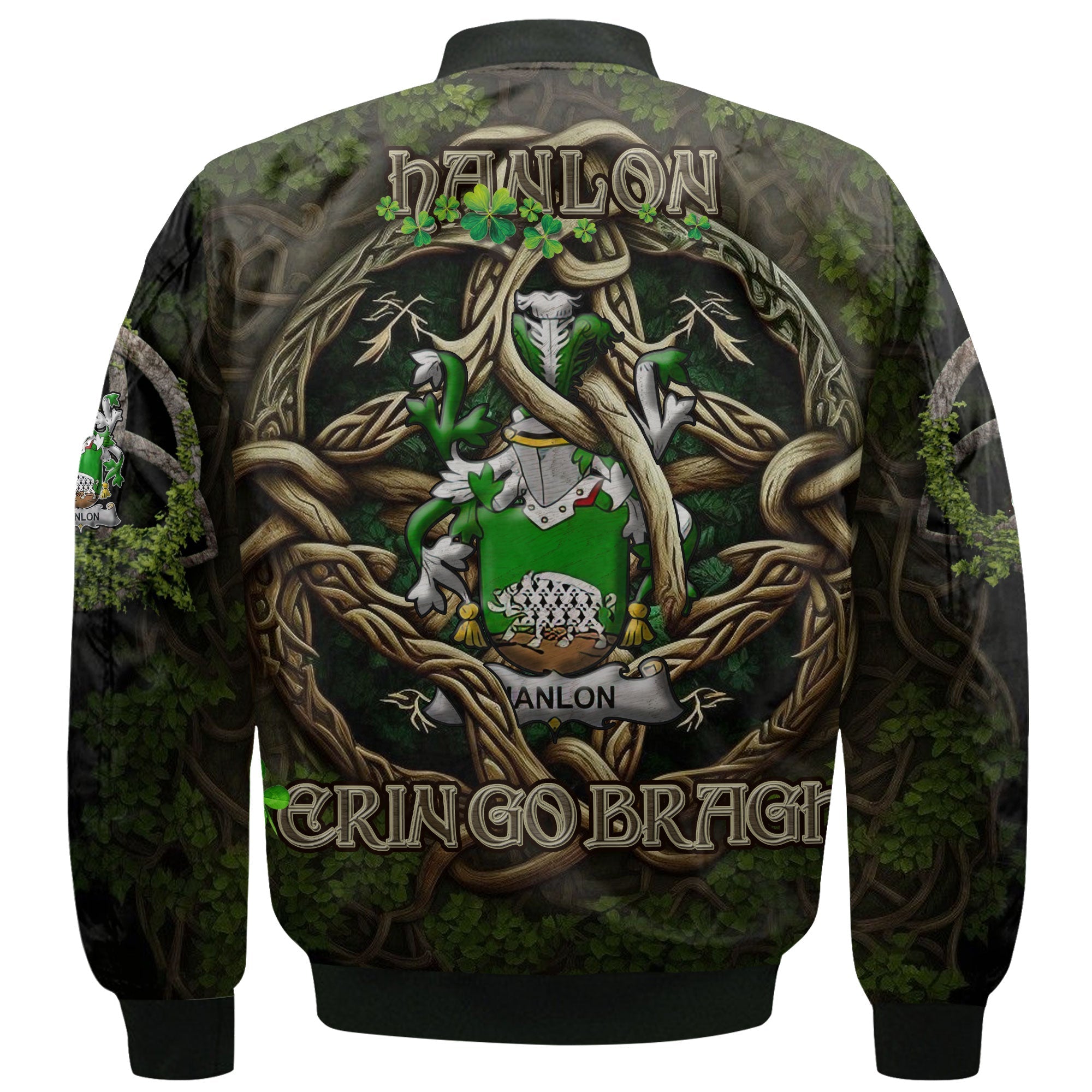 Hanlon or O Hanlon Bomber Jackets Ireland Is My Root Style