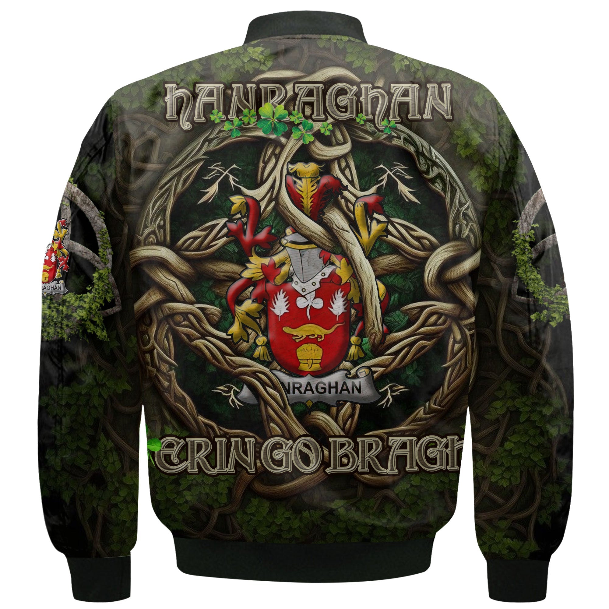 Hanraghan or O Hanraghan Bomber Jackets Ireland Is My Root Style