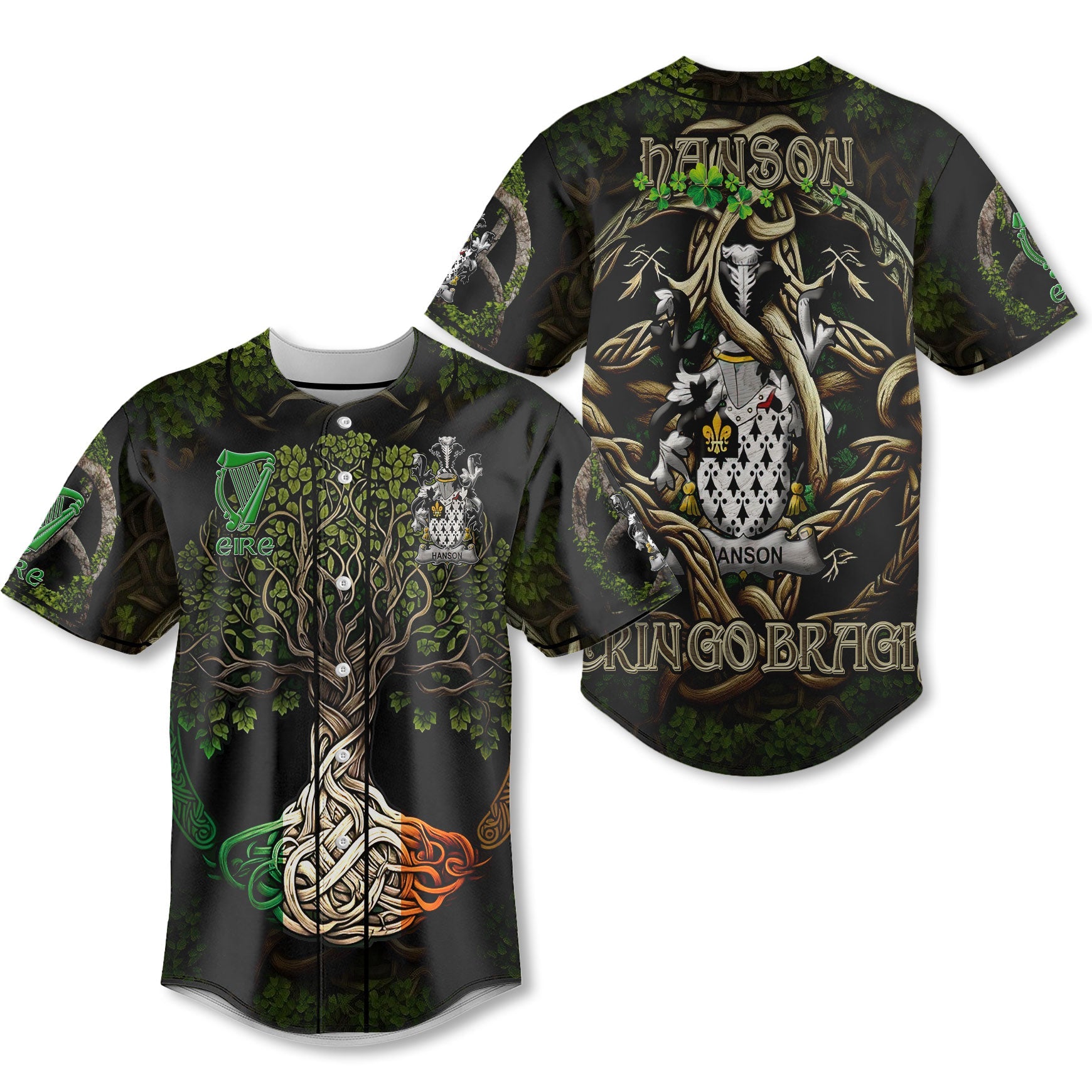 Hanson or O Hanson Baseball Jerseys Ireland Is My Root Style