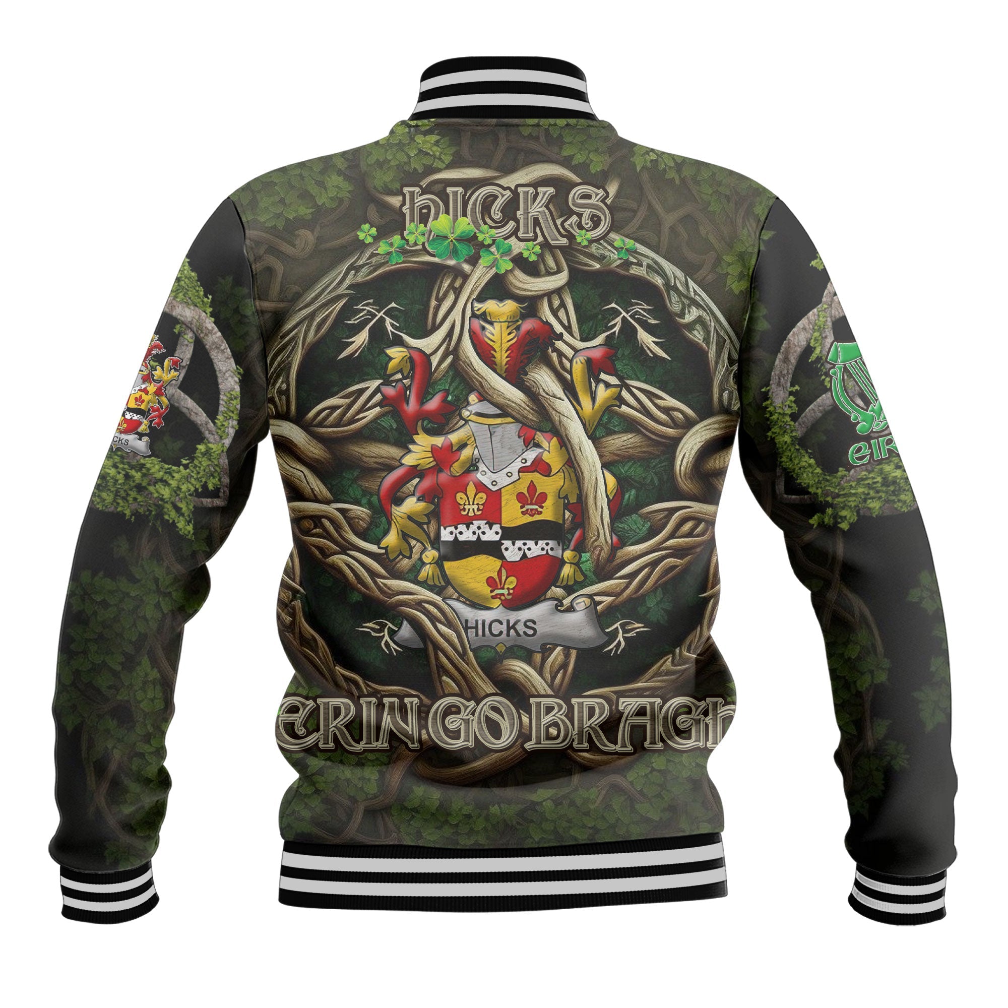 Hicks Baseball Jackets Ireland Is My Root Style