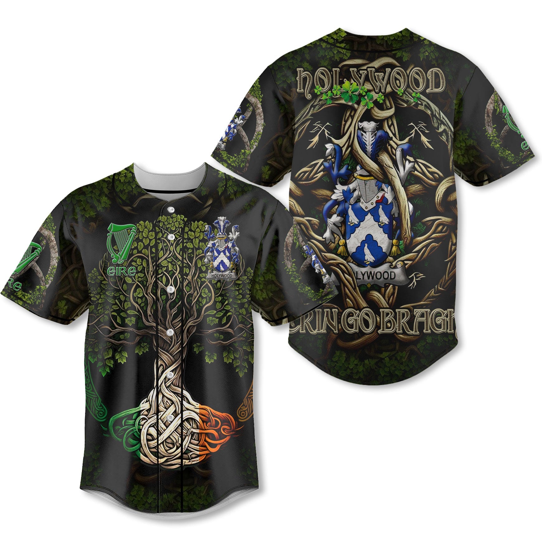 Holywood Baseball Jerseys Ireland Is My Root Style
