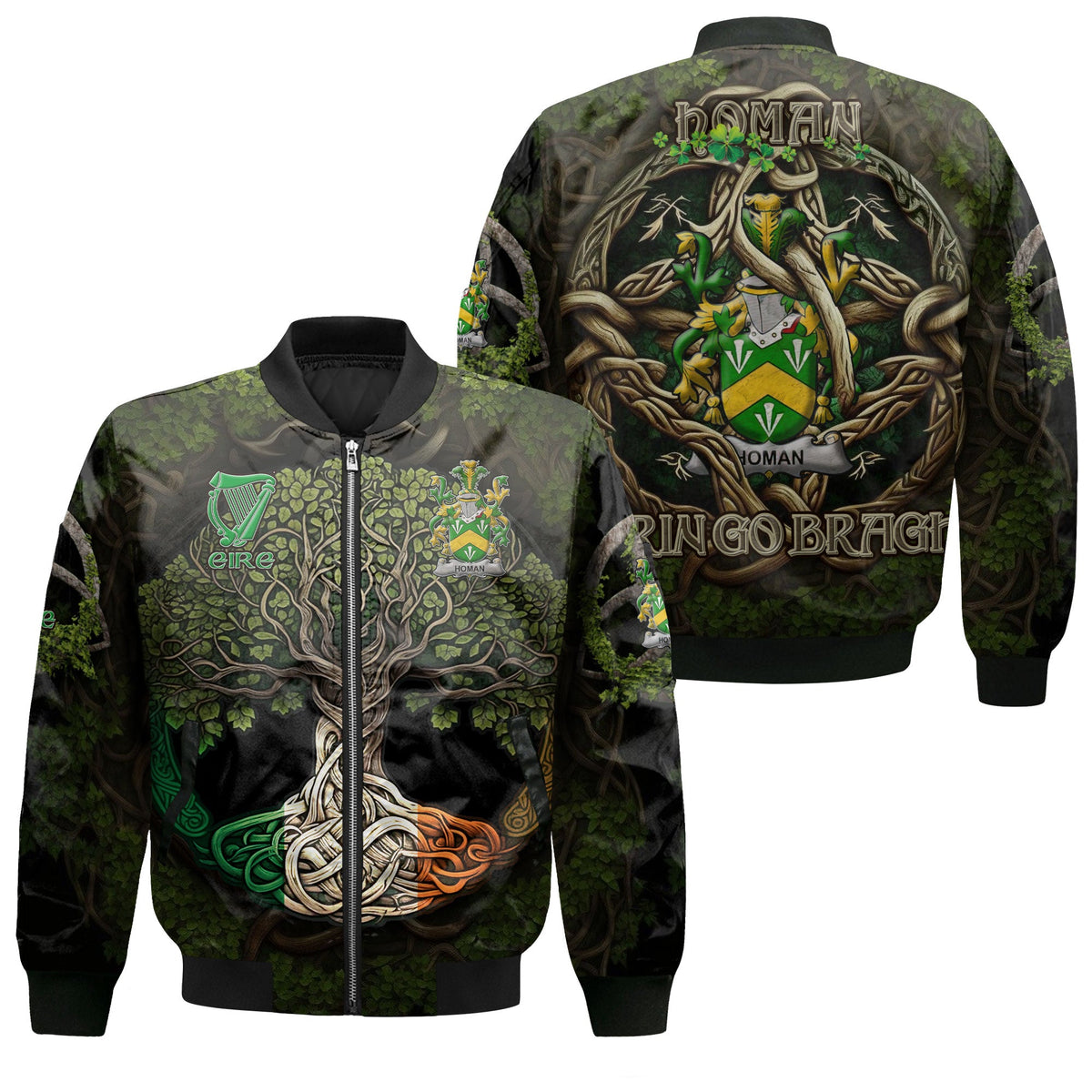 Homan or Howman Bomber Jackets Ireland Is My Root Style