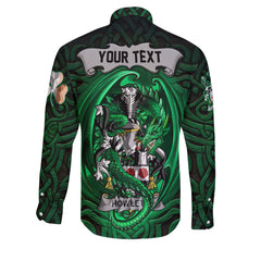 Howlett or Hewlett Long Sleeve Button Shirts The Green Dragon Of Ireland Style