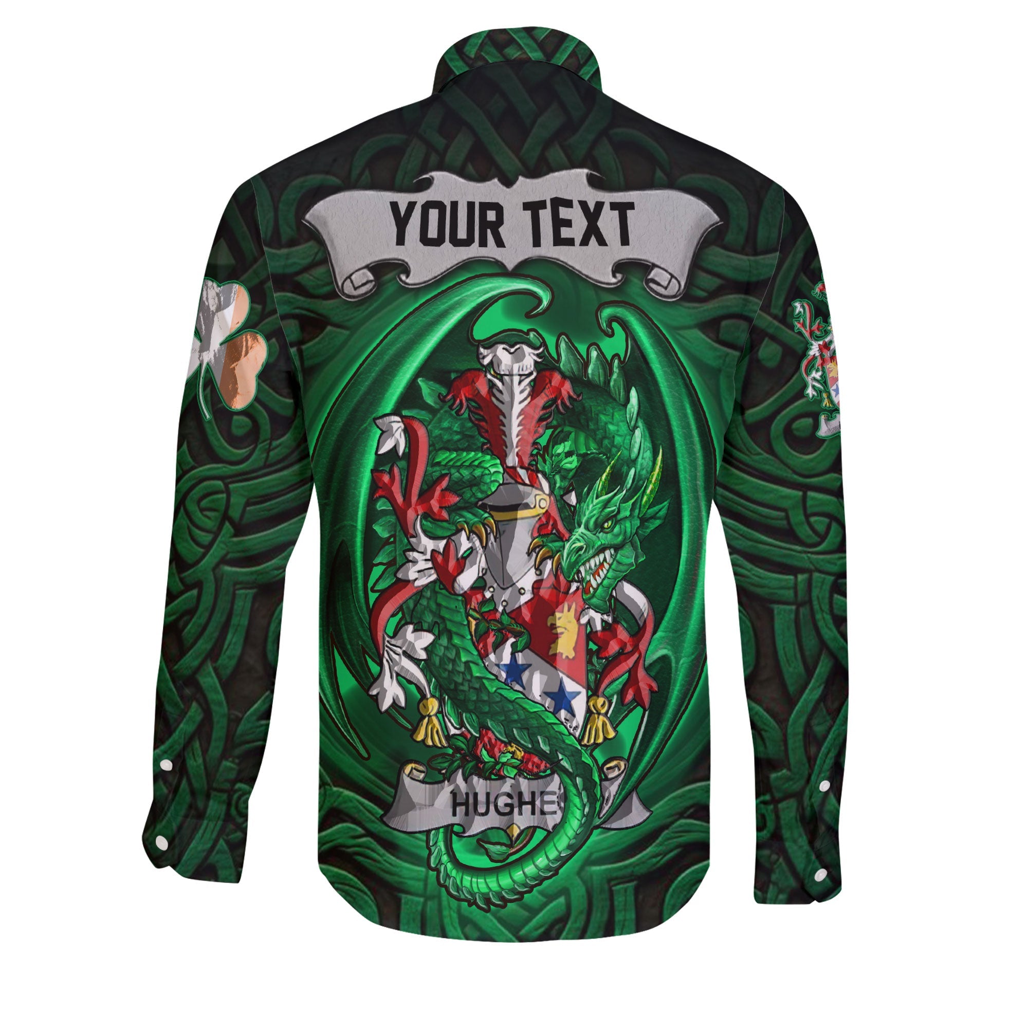 Hughes Long Sleeve Button Shirts The Green Dragon Of Ireland Style