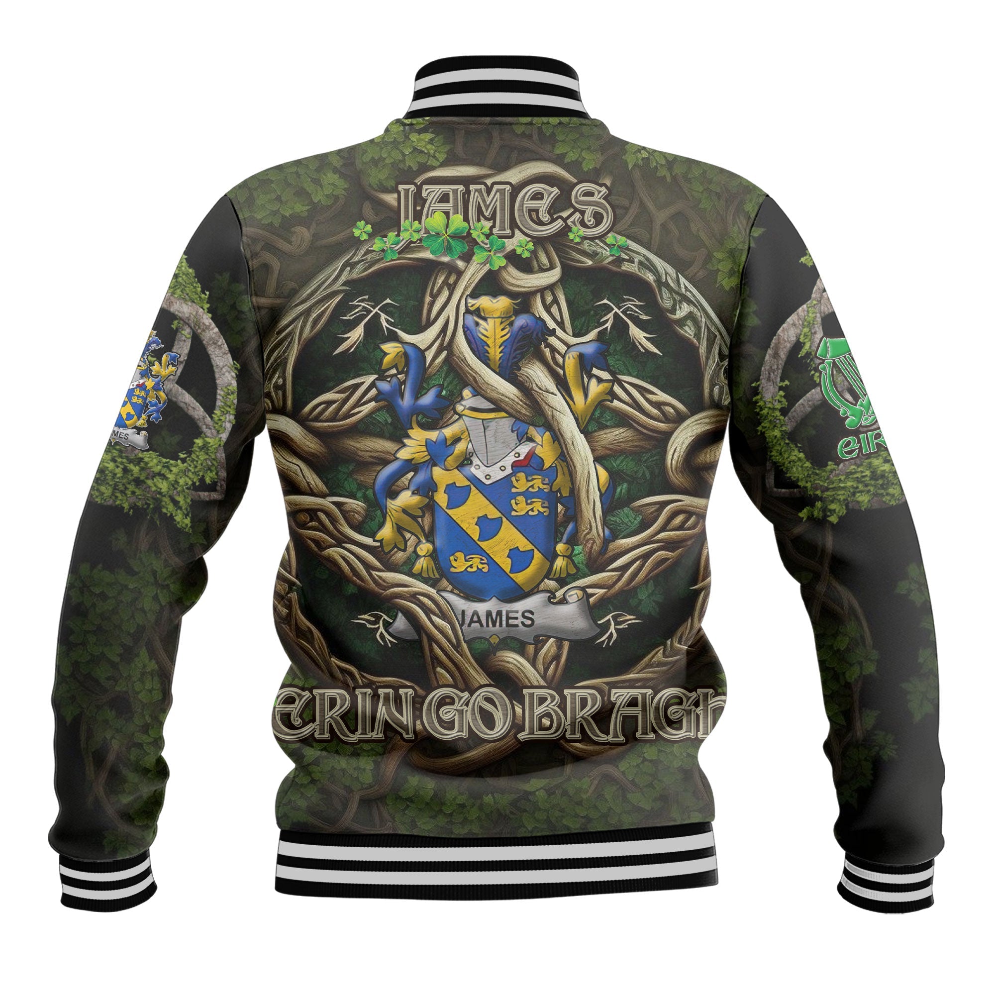 James Baseball Jackets Ireland Is My Root Style
