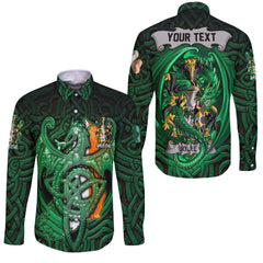 Jolley or Jolly Long Sleeve Button Shirts The Green Dragon Of Ireland Style