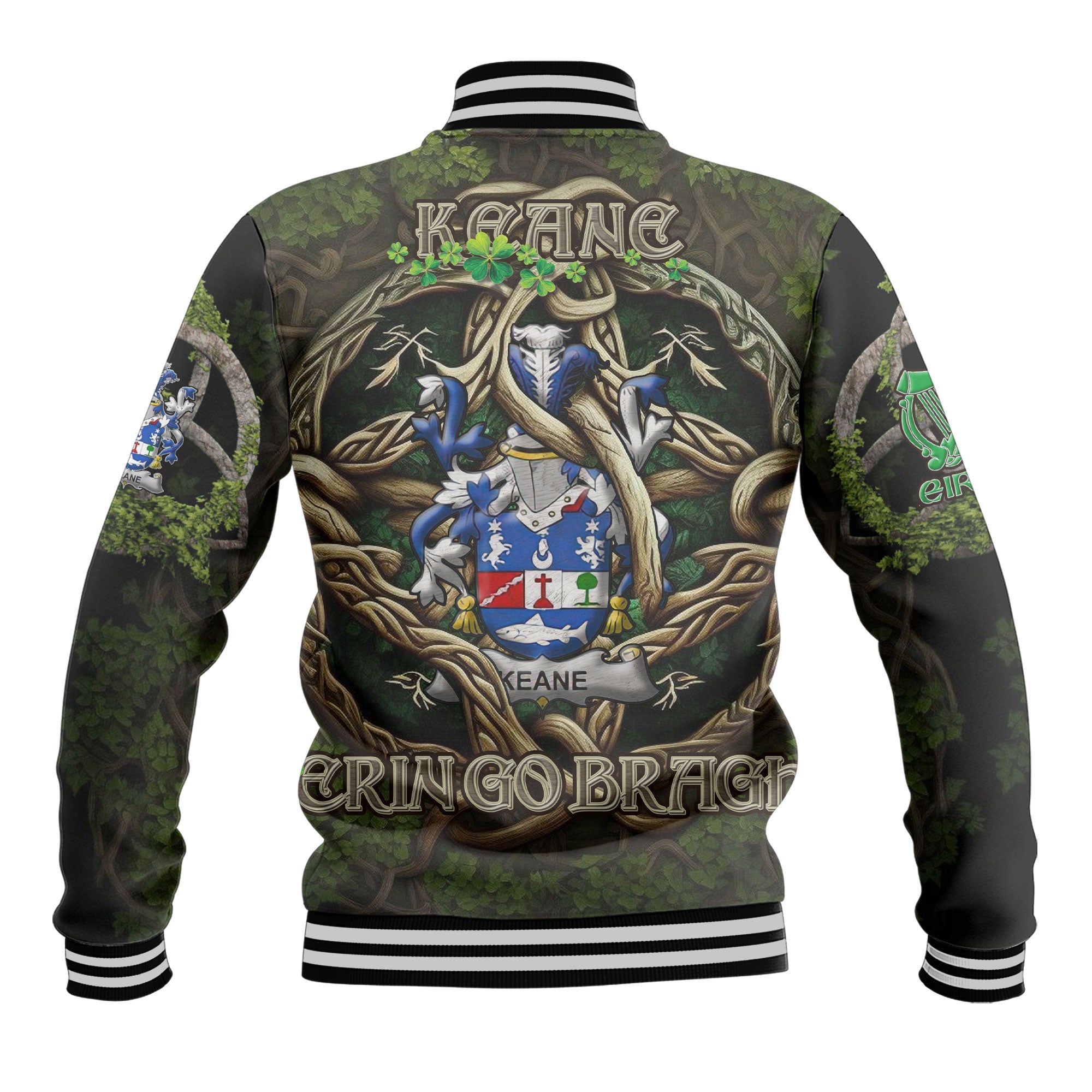 Keane or O Cahan Baseball Jackets Ireland Is My Root Style