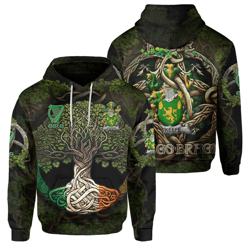 Keefe or O Keefe Hoodies Ireland Is My Root Style