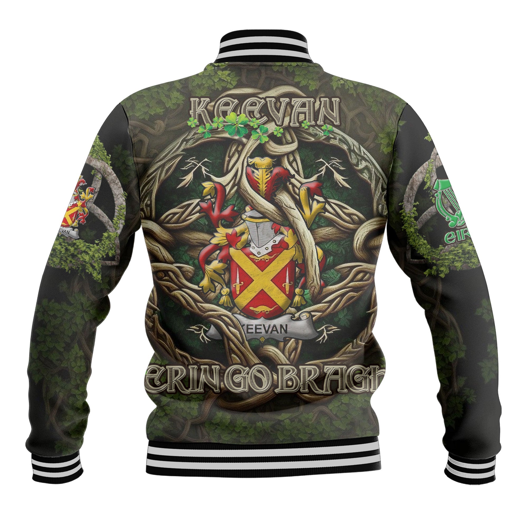 Keevan or O Kevane Baseball Jackets Ireland Is My Root Style