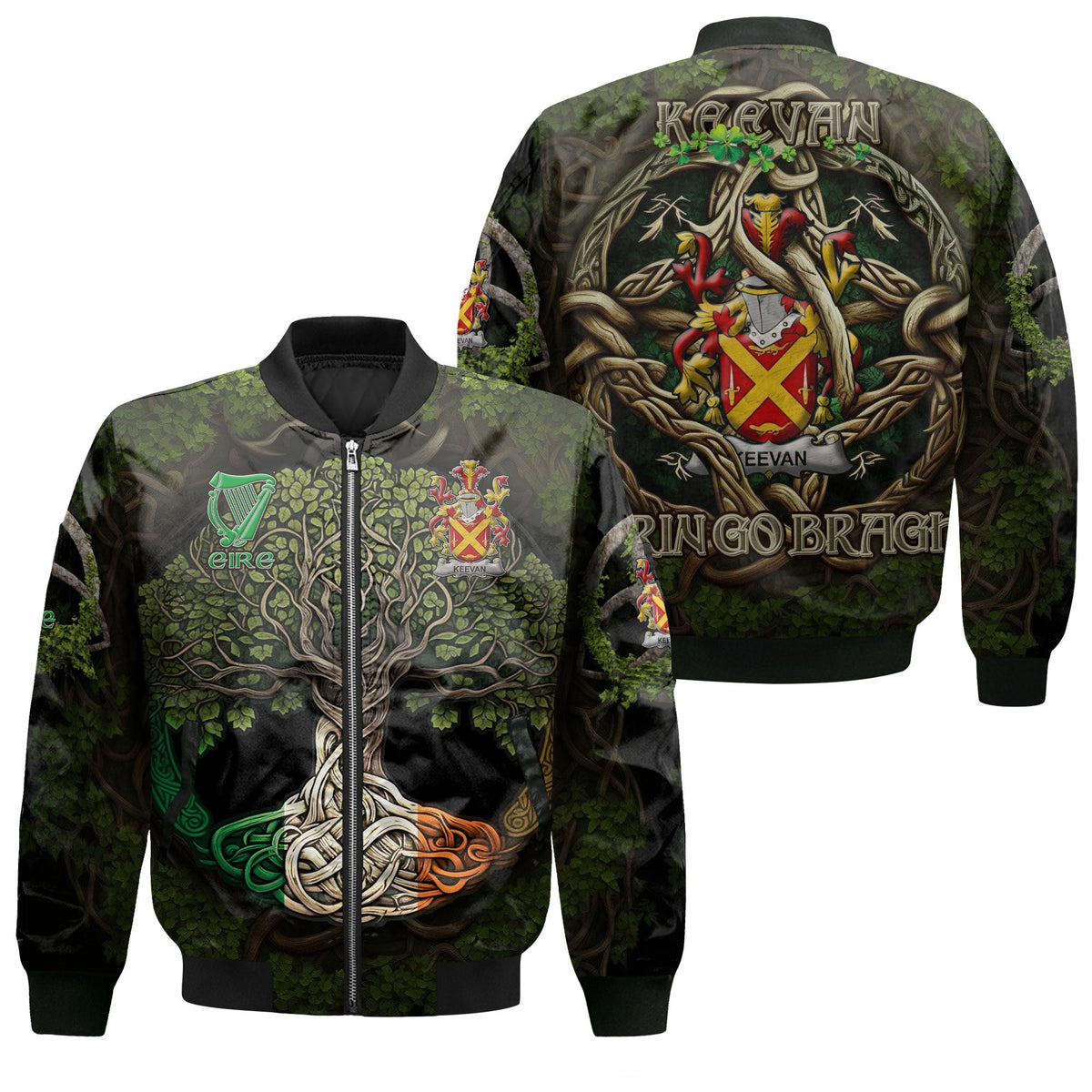 Keevan or O Kevane Bomber Jackets Ireland Is My Root Style