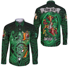 Keyes Long Sleeve Button Shirts The Green Dragon Of Ireland Style