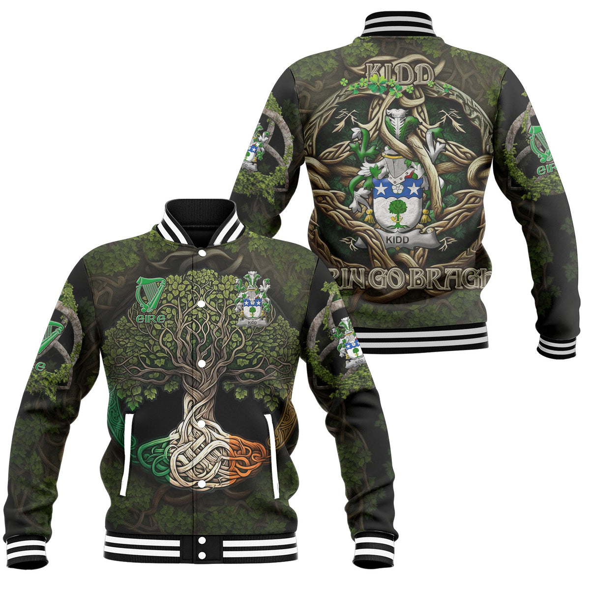 Kidd Baseball Jackets Ireland Is My Root Style