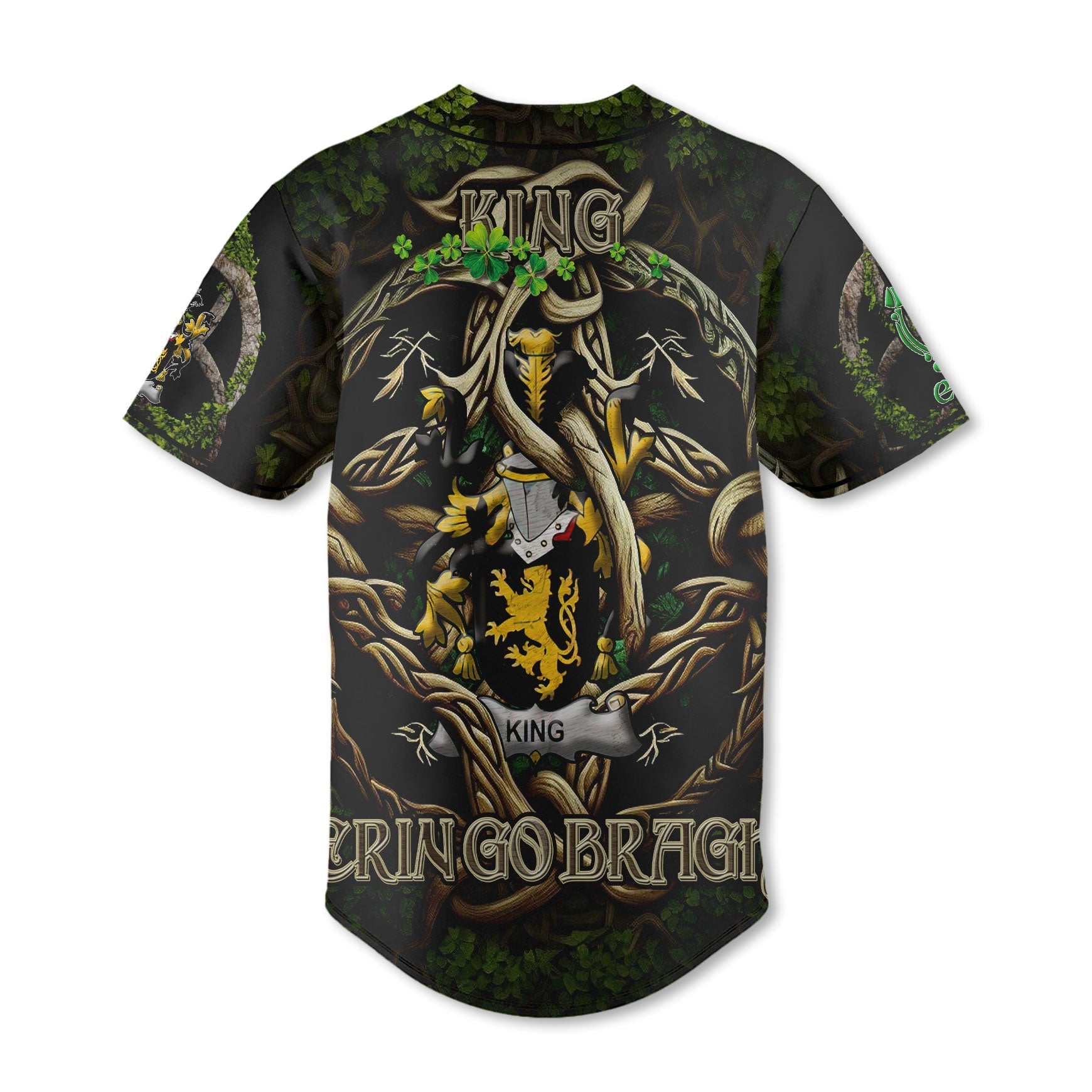 King Baseball Jerseys Ireland Is My Root Style