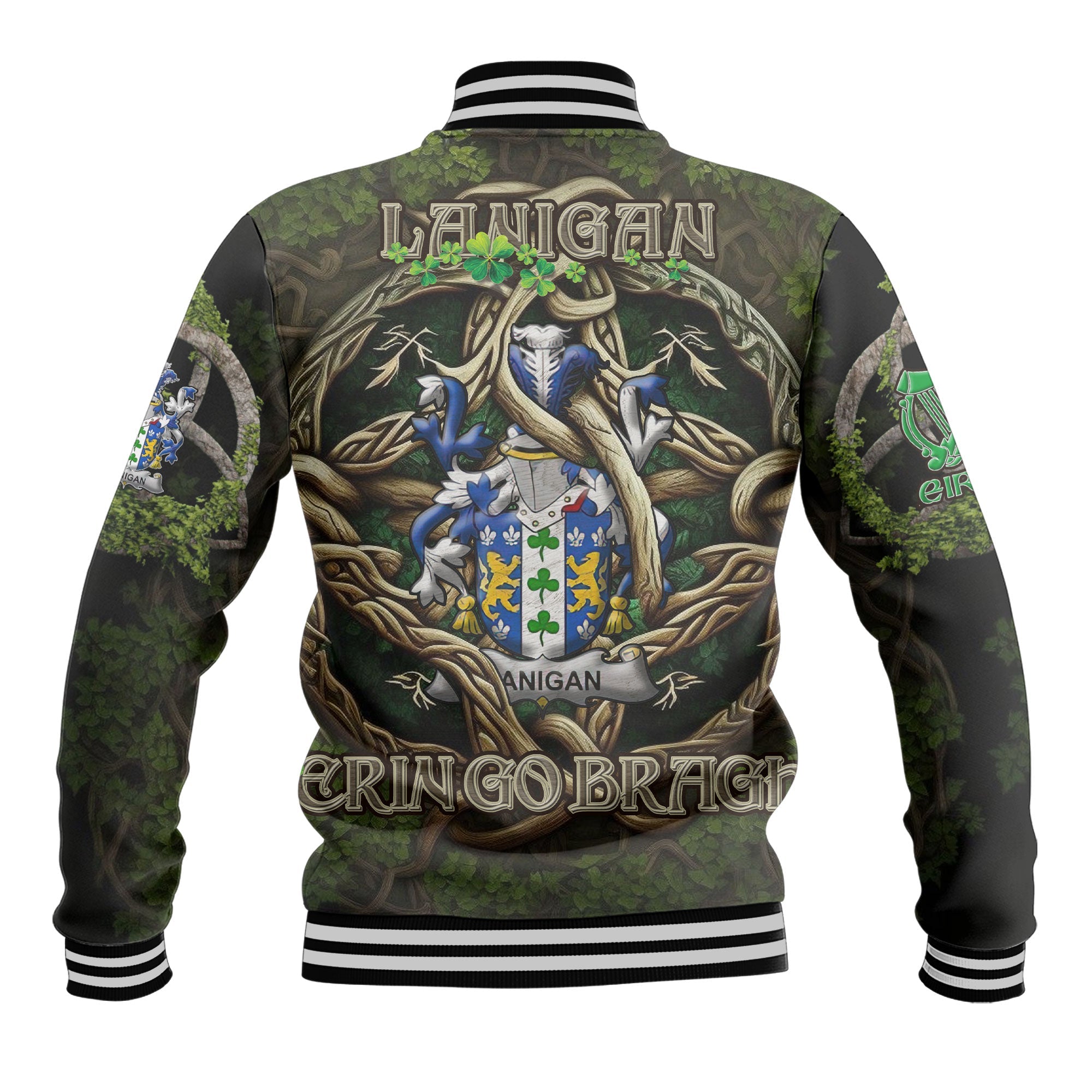 Lanigan or O Lenigan Baseball Jackets Ireland Is My Root Style