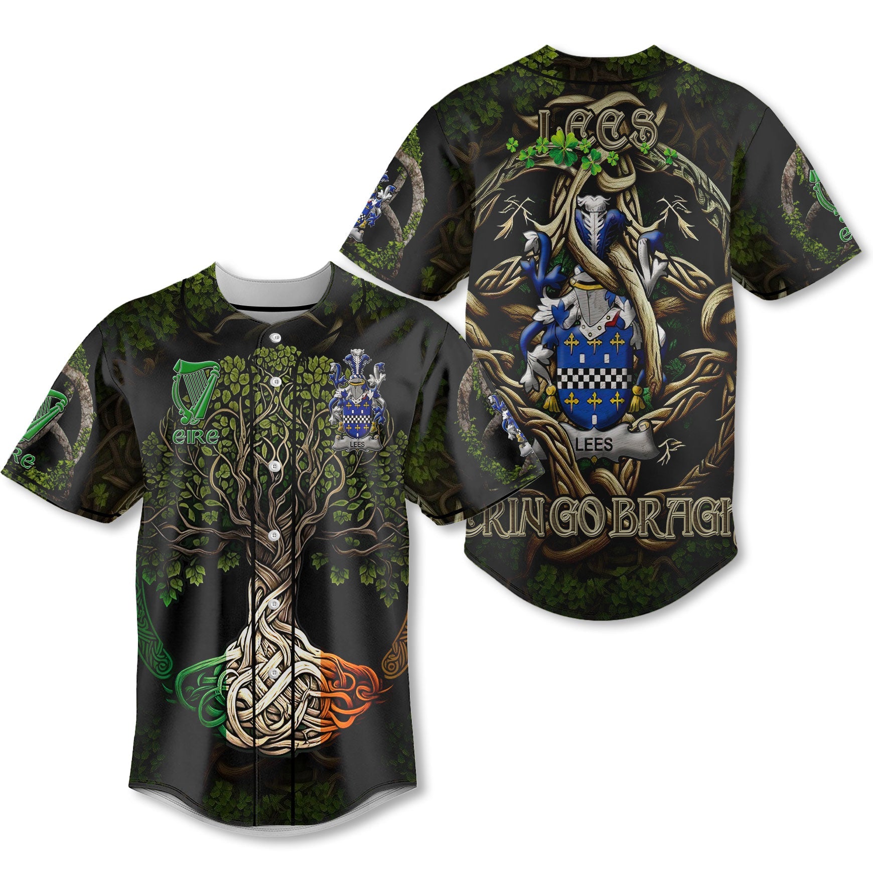 Lees or McAleese Baseball Jerseys Ireland Is My Root Style