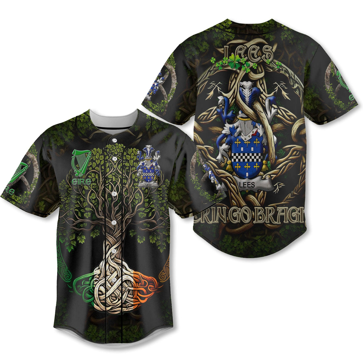 Lees or McAleese Baseball Jerseys Ireland Is My Root Style