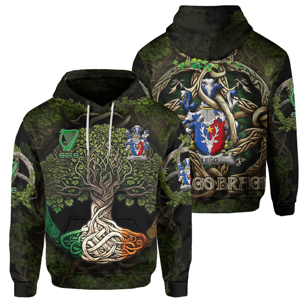 Legg or Legge Hoodies Ireland Is My Root Style