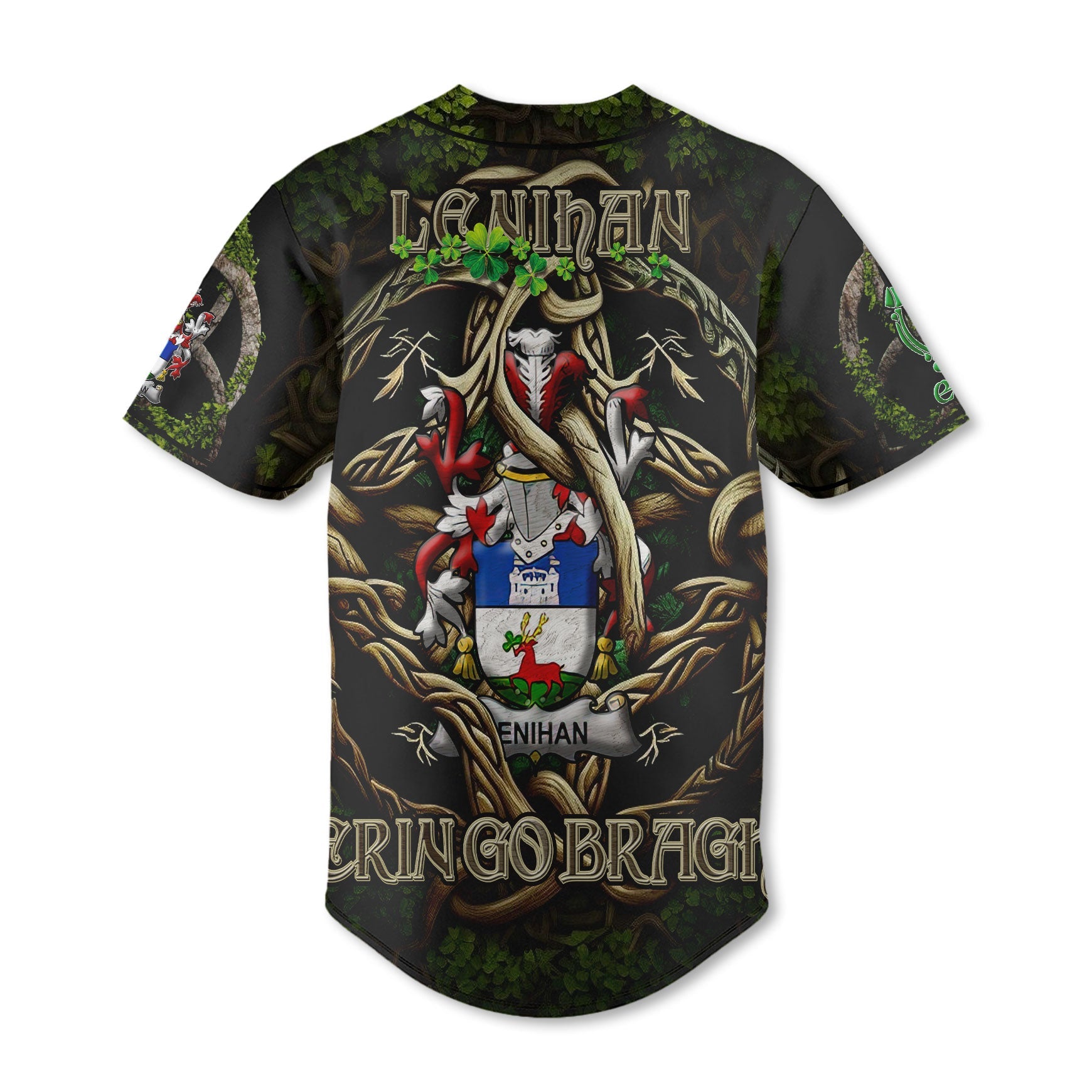 Lenihan or O Lenaghan Baseball Jerseys Ireland Is My Root Style