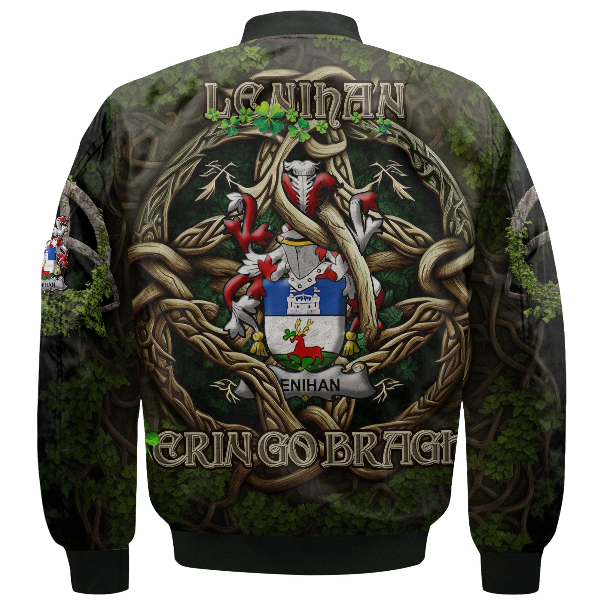 Lenihan or O Lenaghan Bomber Jackets Ireland Is My Root Style