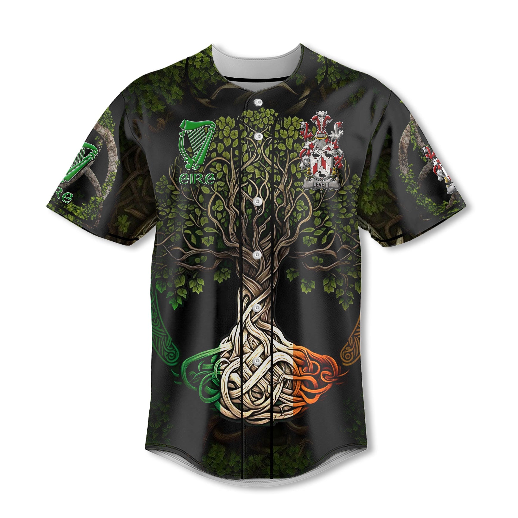 Levett or Lyvett Baseball Jerseys Ireland Is My Root Style