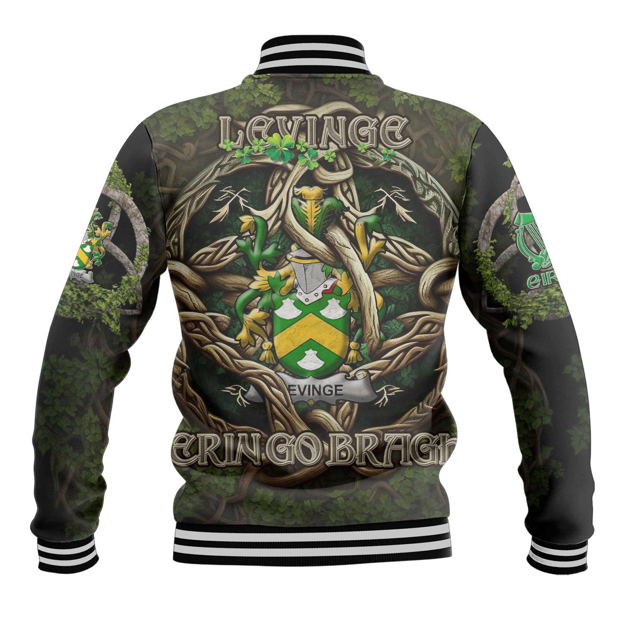 Levinge or Levens Baseball Jackets Ireland Is My Root Style