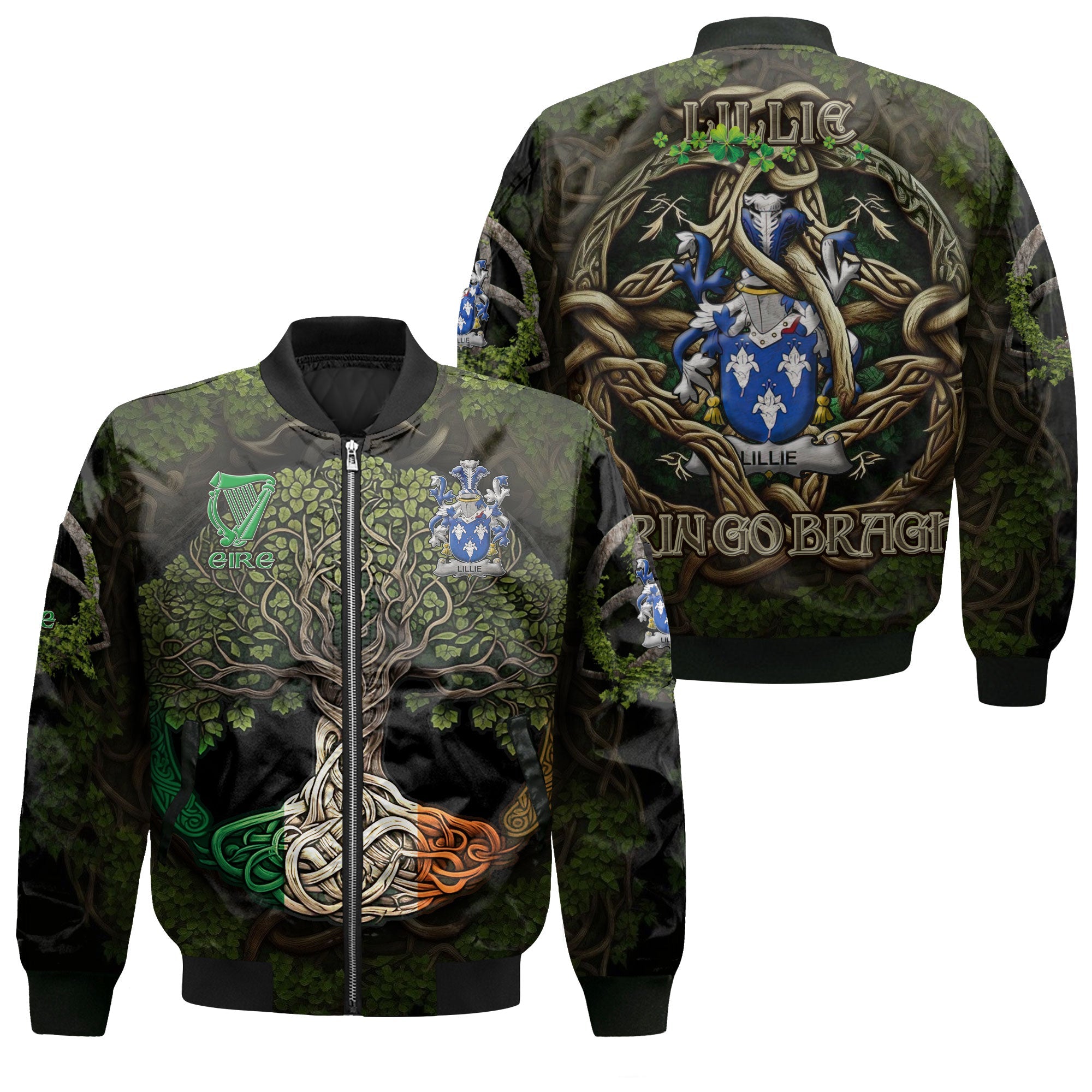 Lillie or MacLilly Bomber Jackets Ireland Is My Root Style
