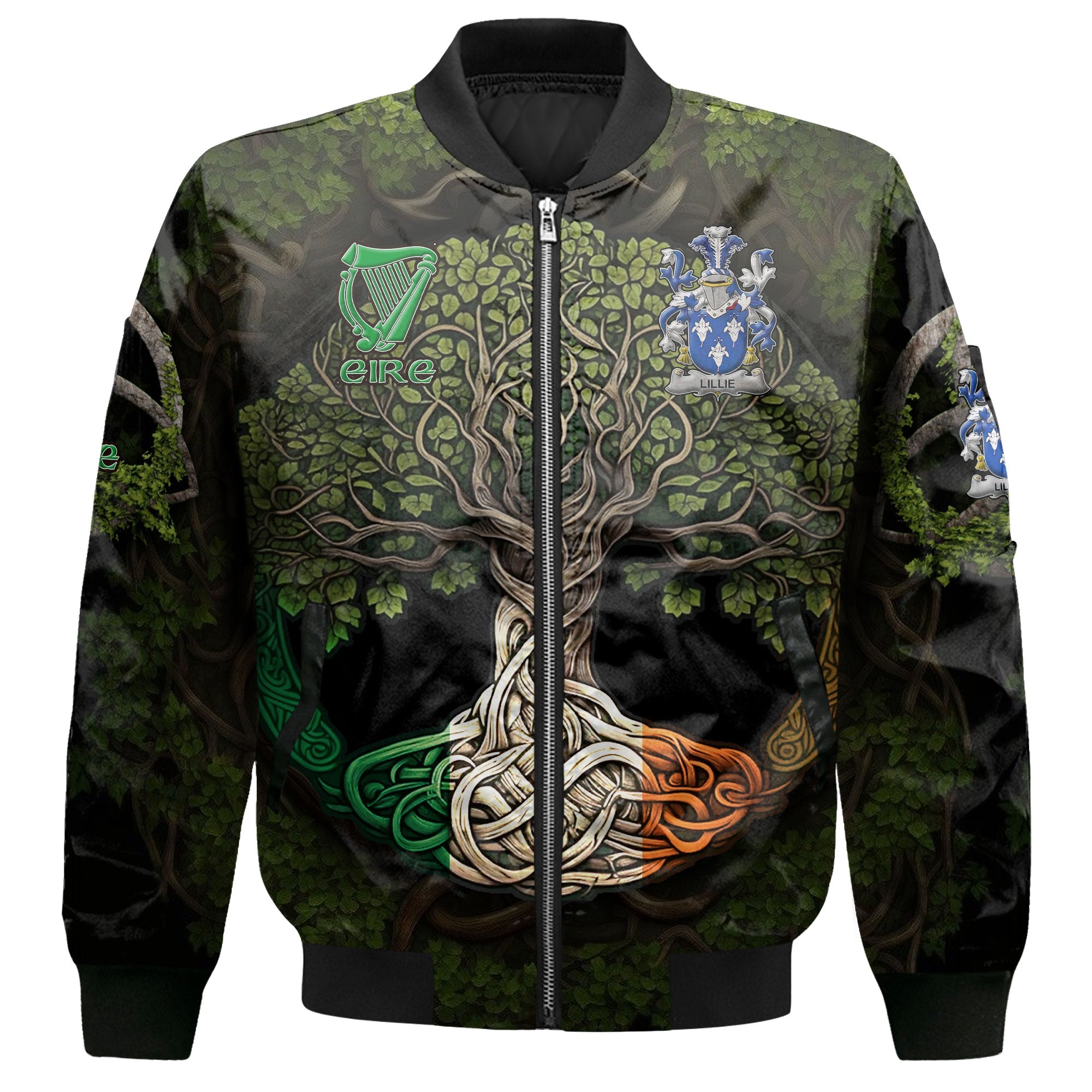 Lillie or MacLilly Bomber Jackets Ireland Is My Root Style