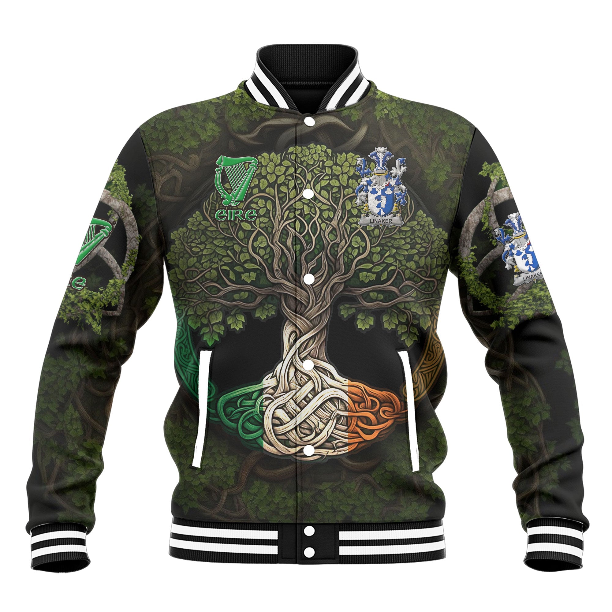 Linaker Baseball Jackets Ireland Is My Root Style