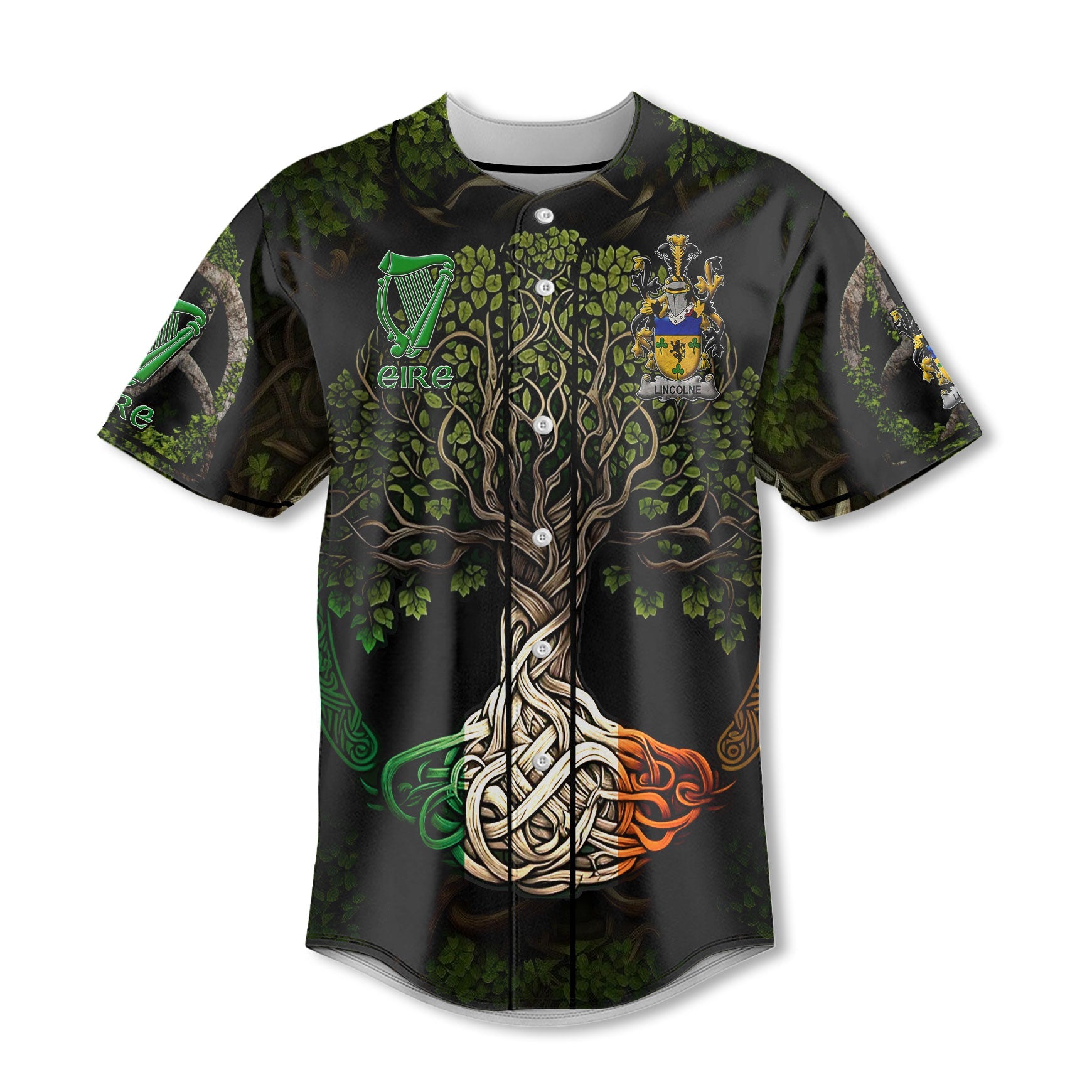 Lincolne Baseball Jerseys Ireland Is My Root Style