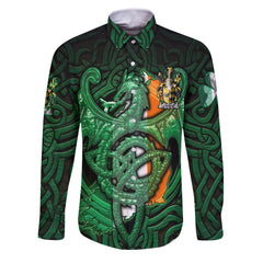 Lombard Long Sleeve Button Shirts The Green Dragon Of Ireland Style