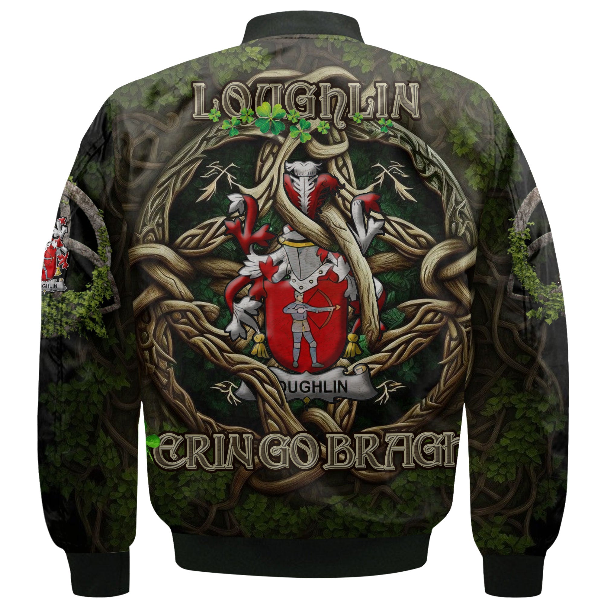 Loughlin or O Loughlin Bomber Jackets Ireland Is My Root Style