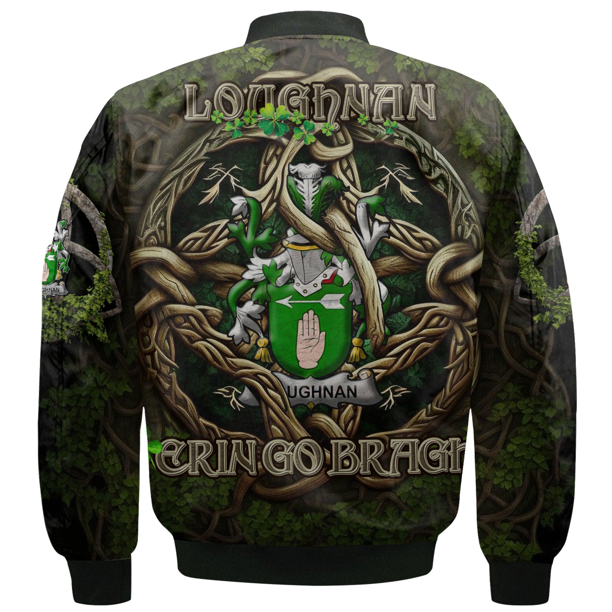Loughnan or O Loughnan Bomber Jackets Ireland Is My Root Style