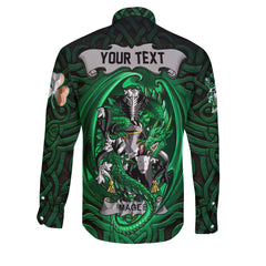 Magee or McGee Long Sleeve Button Shirts The Green Dragon Of Ireland Style