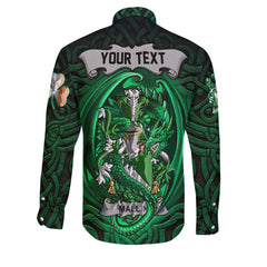 Mallin or O Mallan Long Sleeve Button Shirts The Green Dragon Of Ireland Style