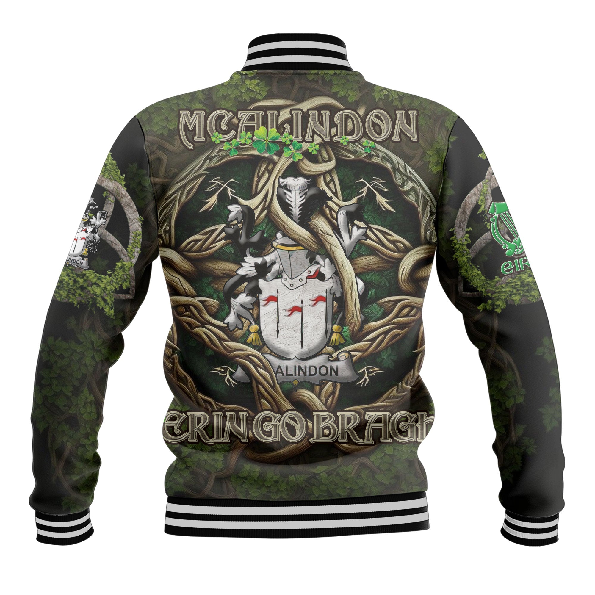 McAlindon or McAlindem Baseball Jackets Ireland Is My Root Style