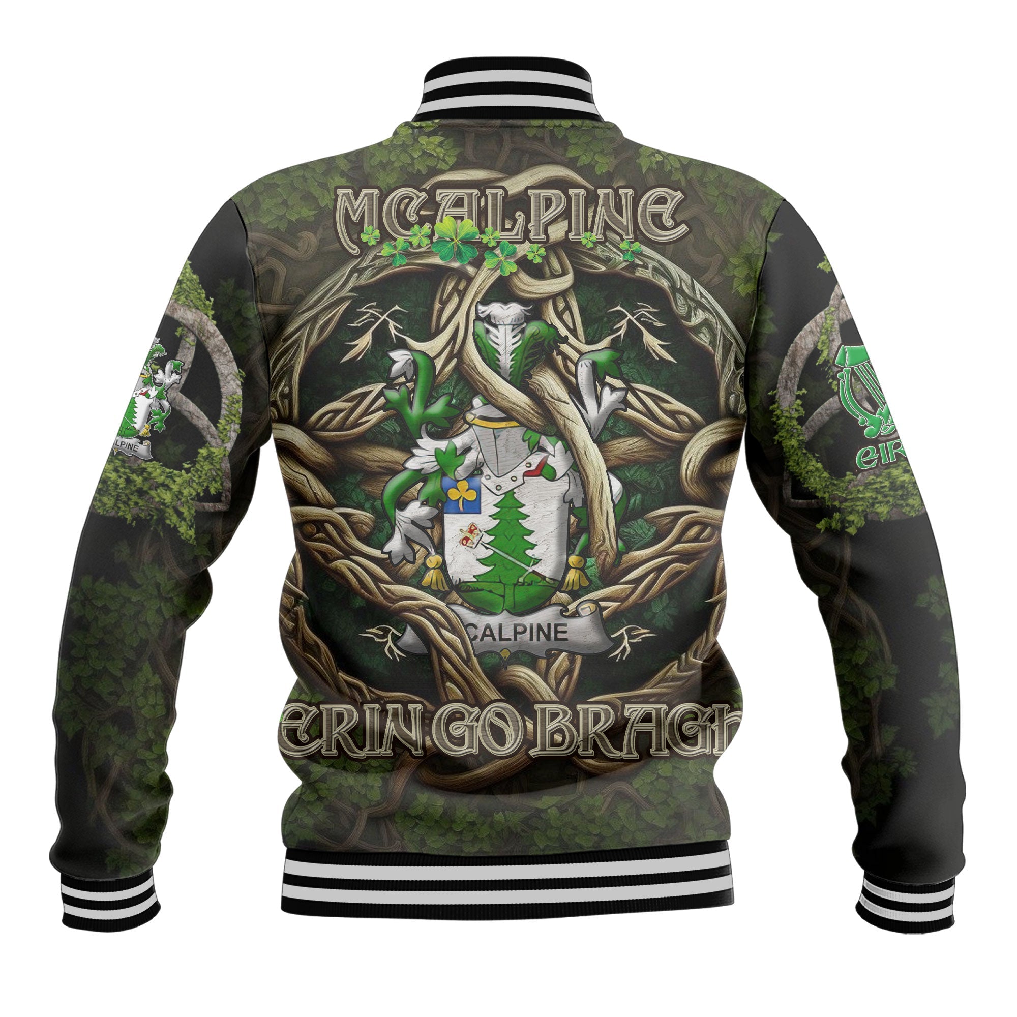 McAlpine or MacAlpin Baseball Jackets Ireland Is My Root Style