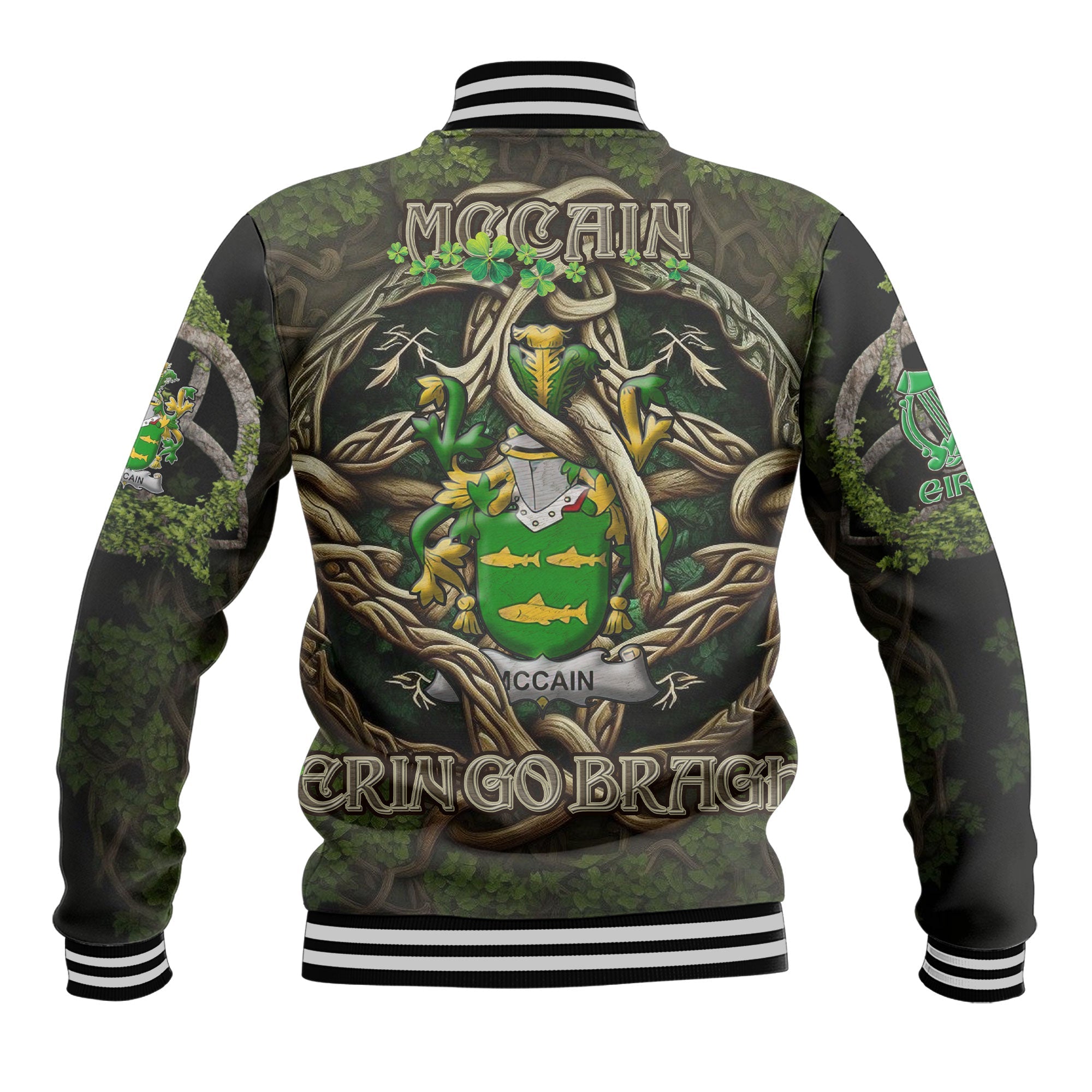 McCain or O Kane Baseball Jackets Ireland Is My Root Style