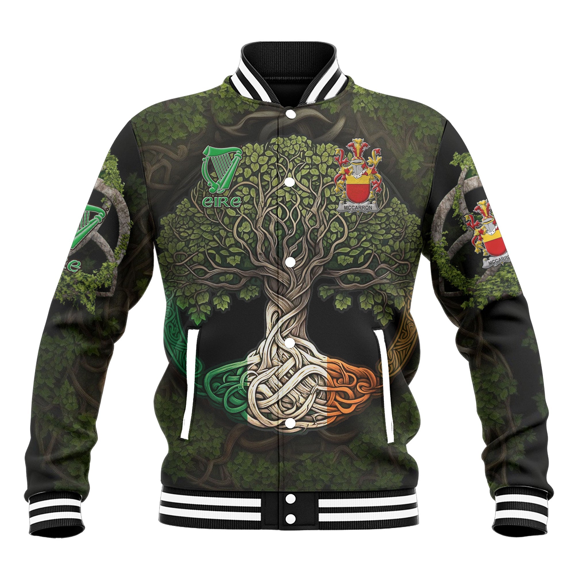 McCarron Baseball Jackets Ireland Is My Root Style