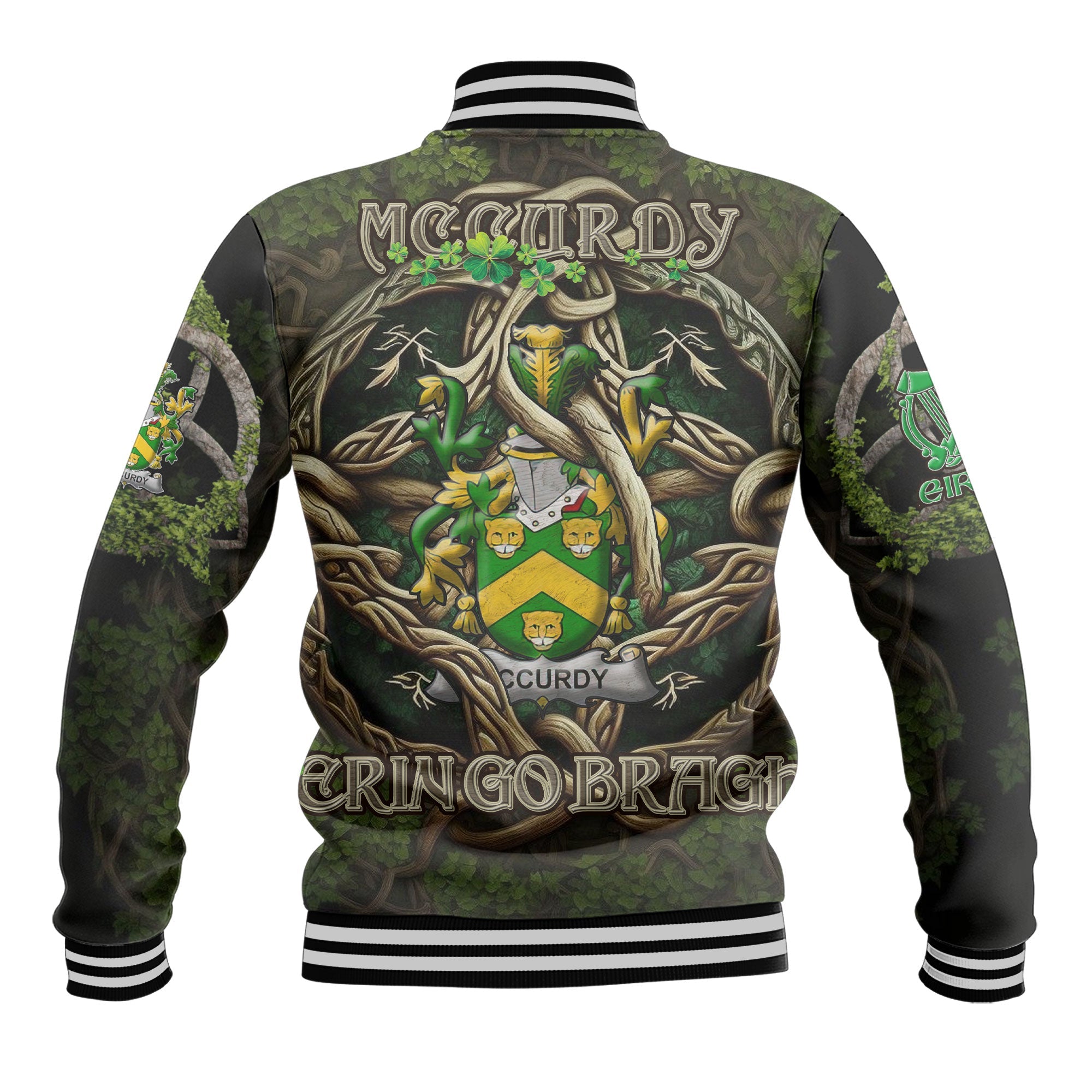 McCurdy or Curdy Baseball Jackets Ireland Is My Root Style
