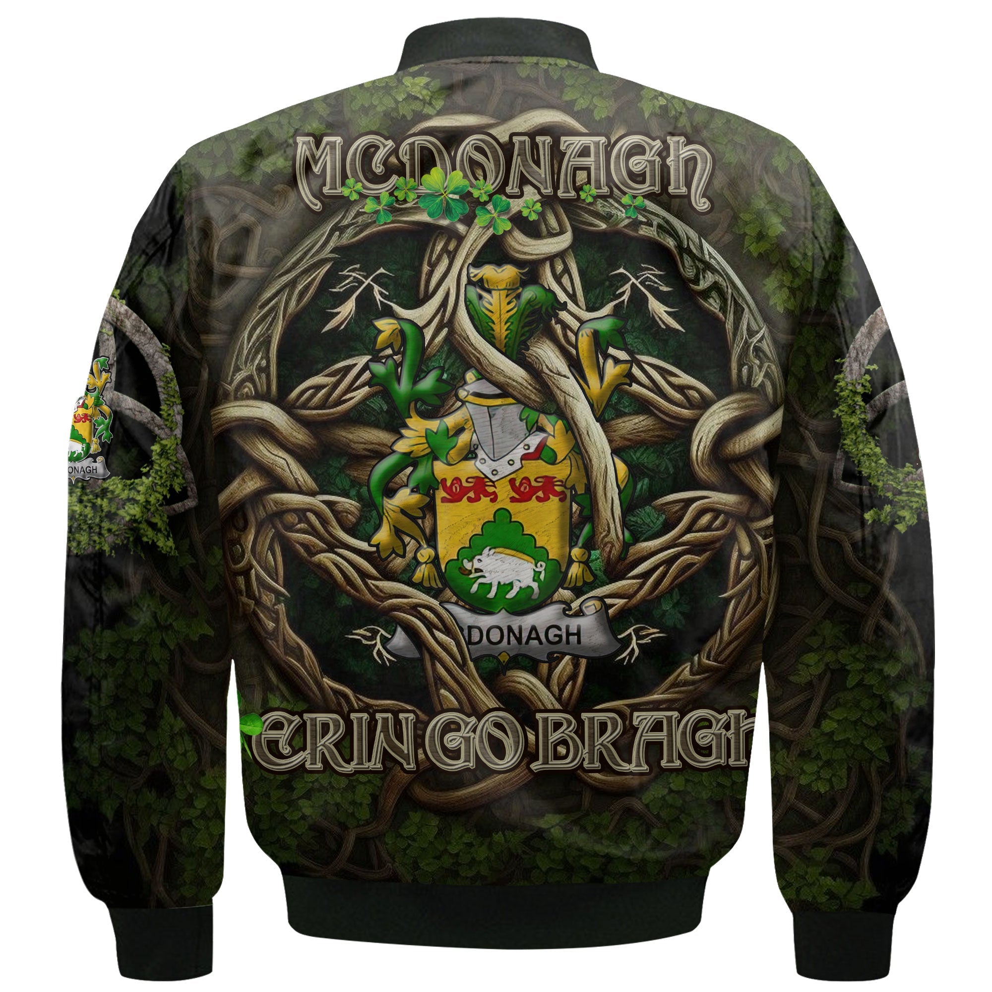 McDonagh or McDonogh Bomber Jackets Ireland Is My Root Style