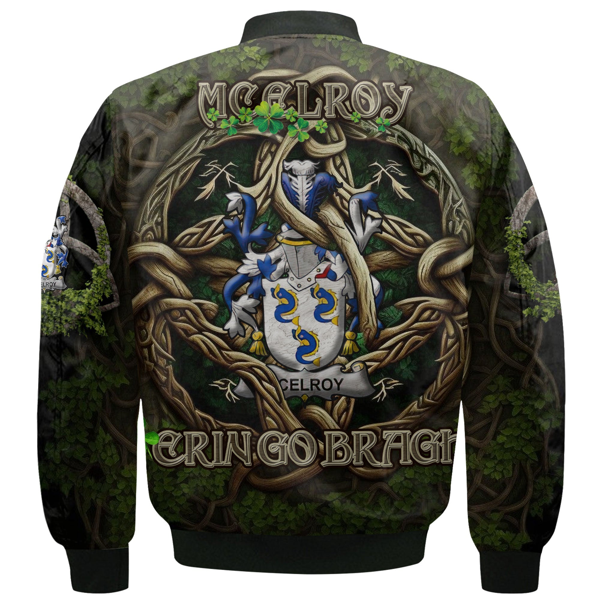 McElroy or Gilroy Bomber Jackets Ireland Is My Root Style