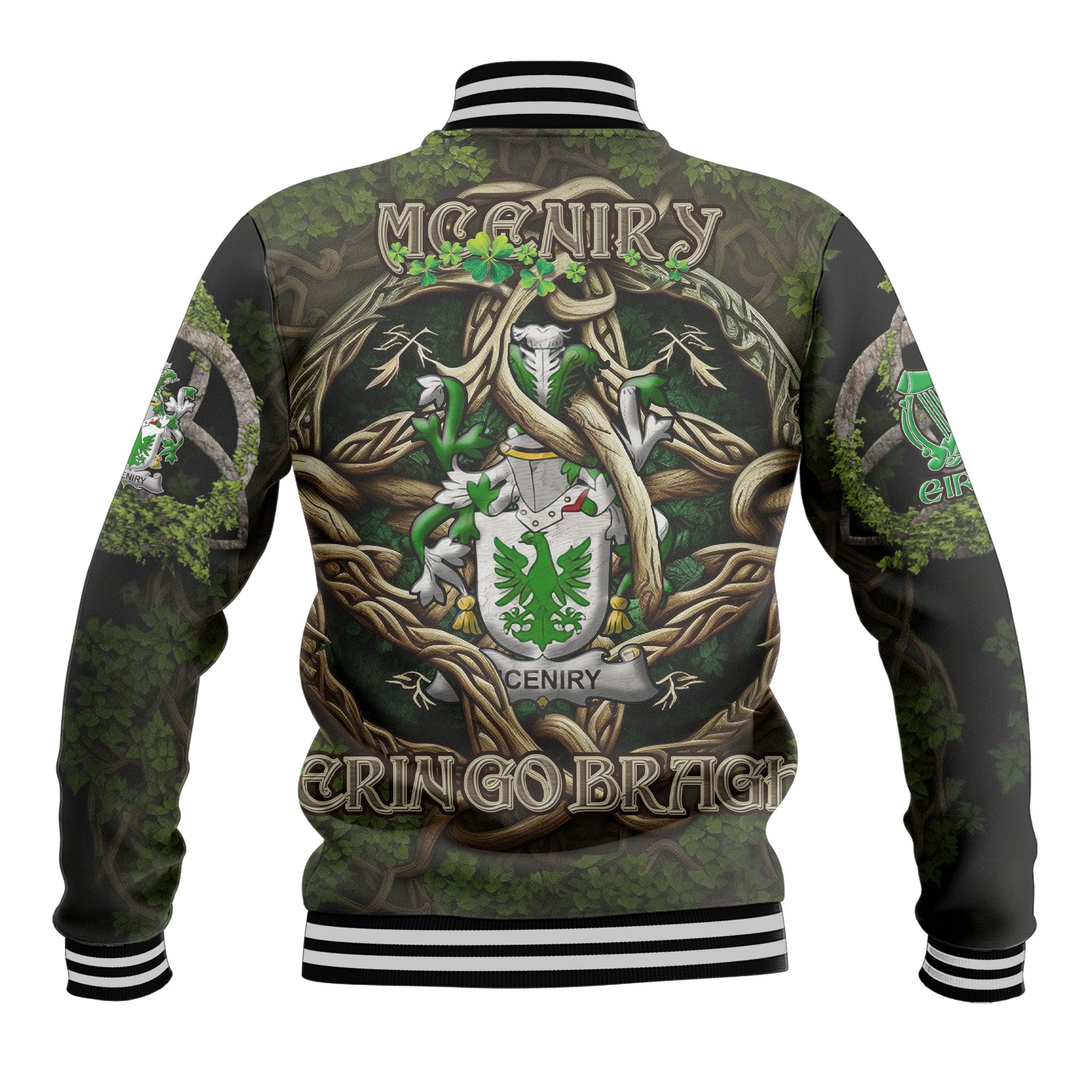 McEniry or McEnery Baseball Jackets Ireland Is My Root Style