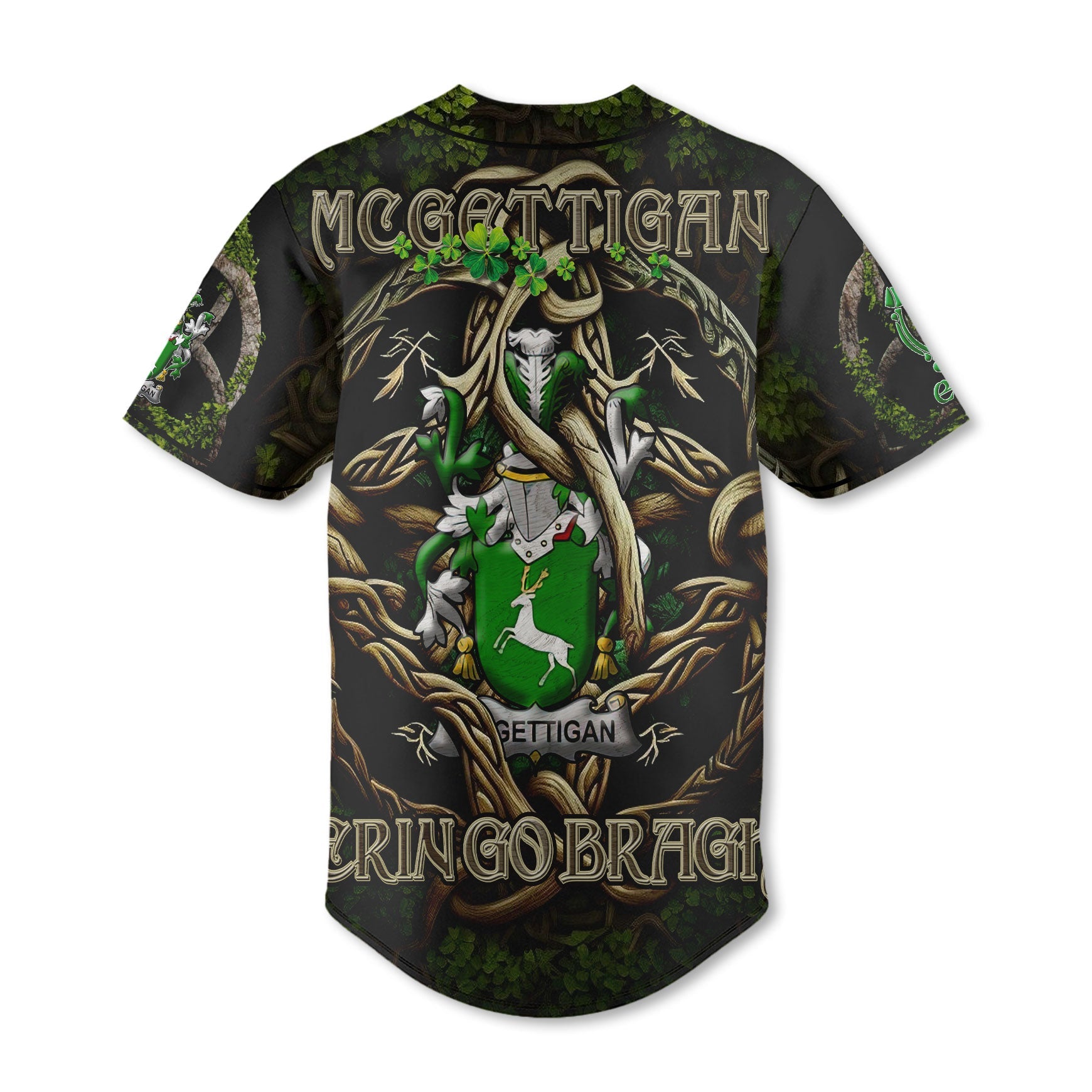 McGettigan or Gethin Baseball Jerseys Ireland Is My Root Style