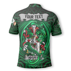 McGowan or McGouan Polo Shirts The Green Dragon Of Ireland Style