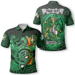 McGuiness or McGenis Polo Shirts The Green Dragon Of Ireland Style