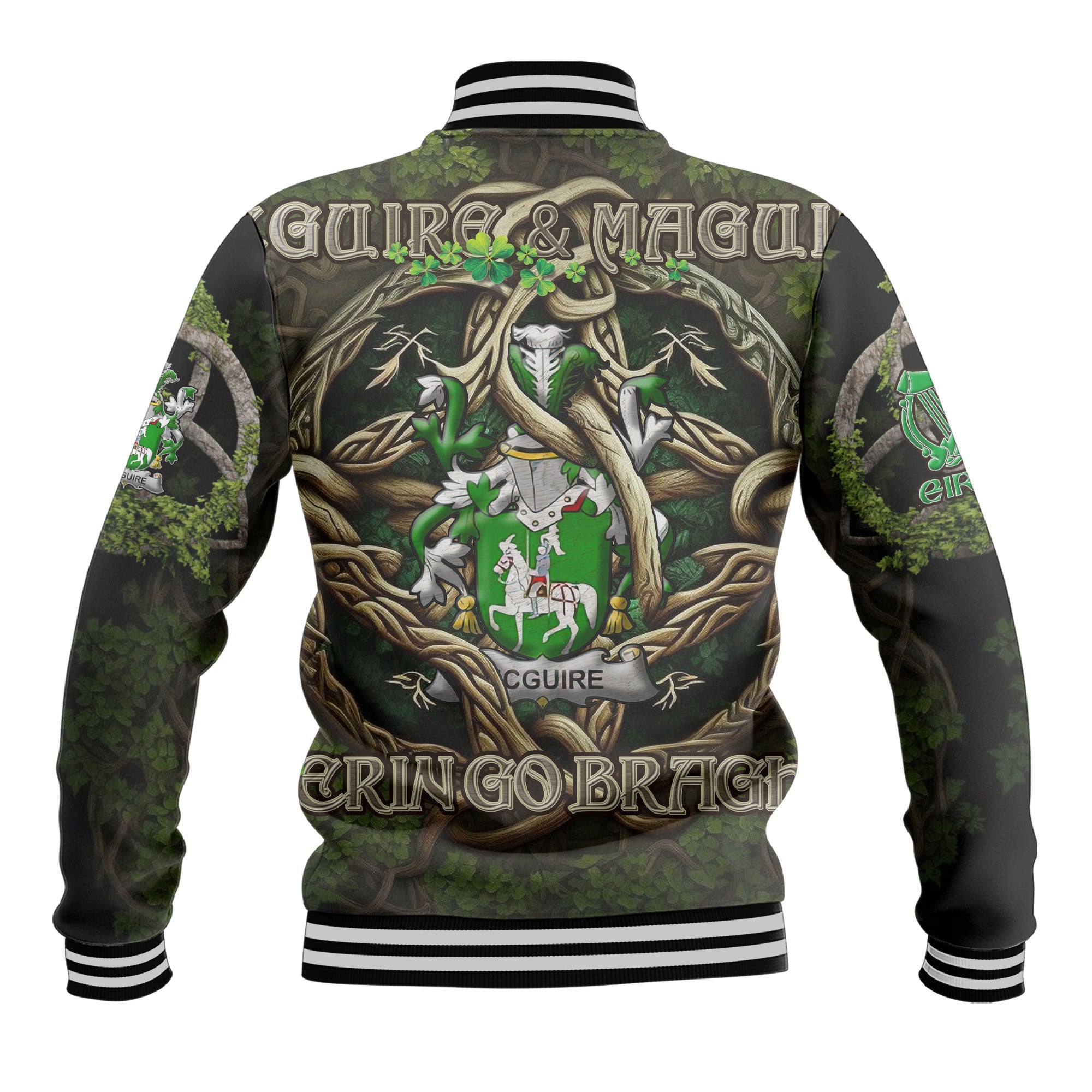 McGuire and Maguire Baseball Jackets Ireland Is My Root Style