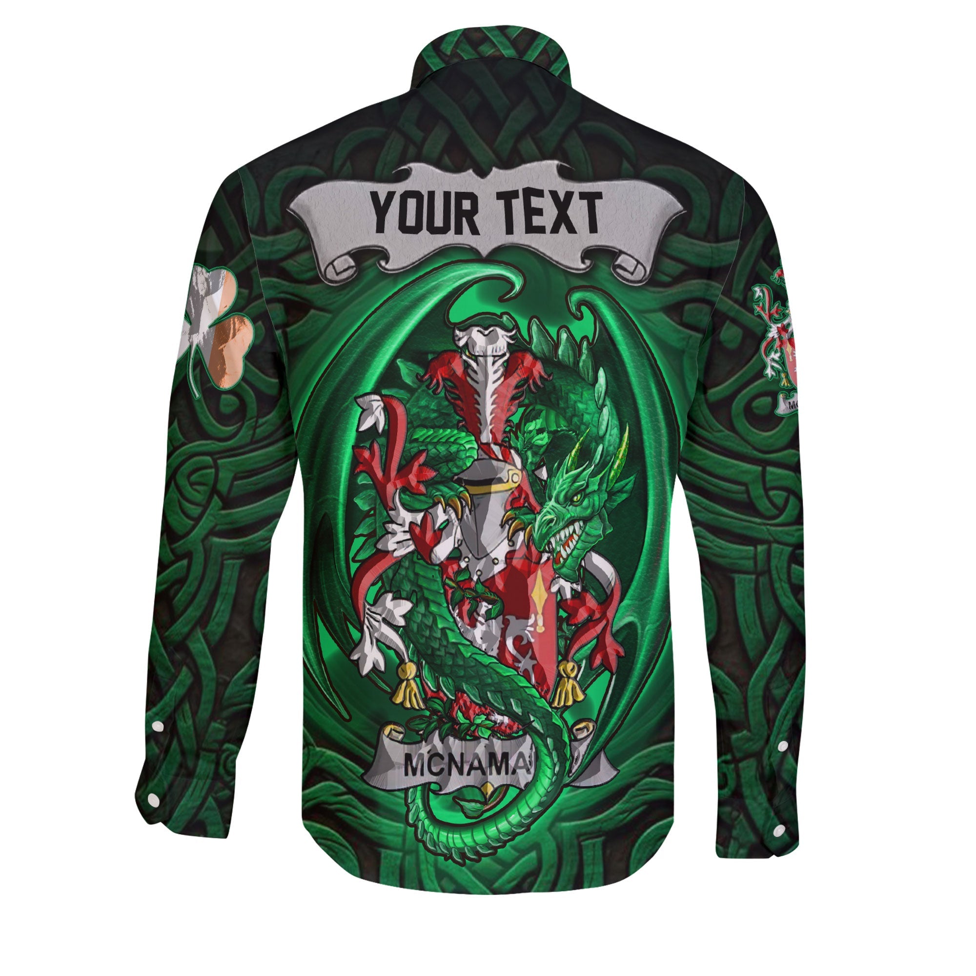 McNamara Long Sleeve Button Shirts The Green Dragon Of Ireland Style