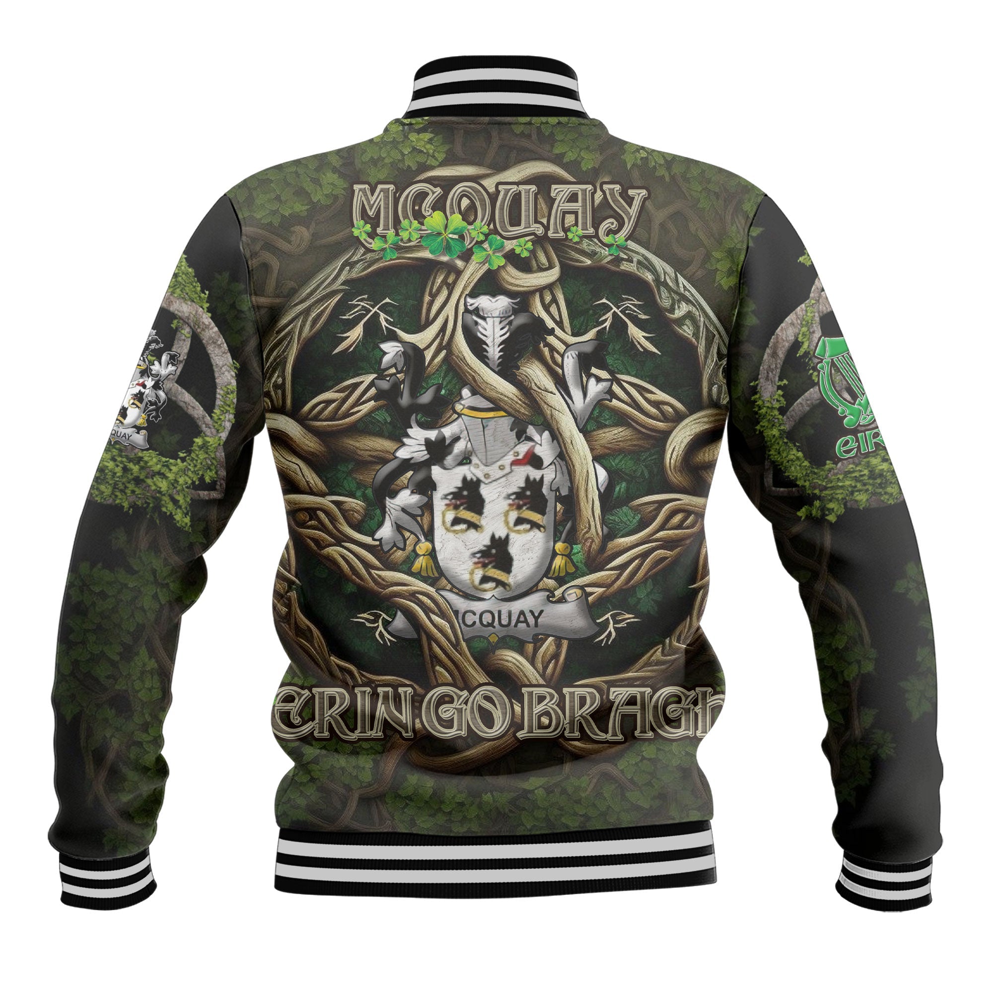 McQuay or MacQuay Baseball Jackets Ireland Is My Root Style